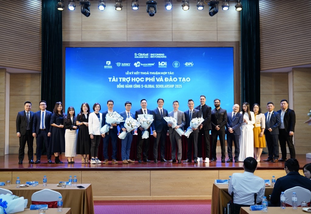 Học bổng S-Global 2025 thu hút nhiều đơn vị đồng hành tài trợ.