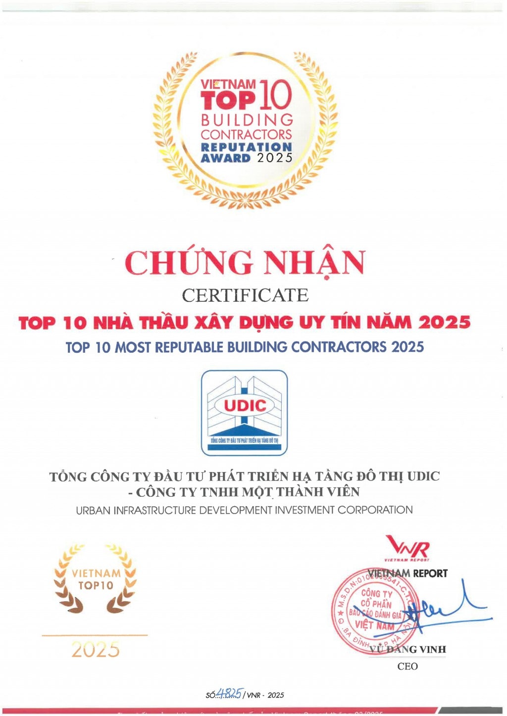  Top 10 nhà thầu uy tín năm 2025