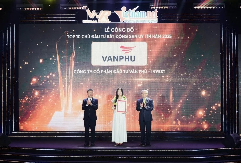 Văn Phú - Invest lần thứ 3 liên tiếp lọt Top 10 Chủ đầu tư uy tín