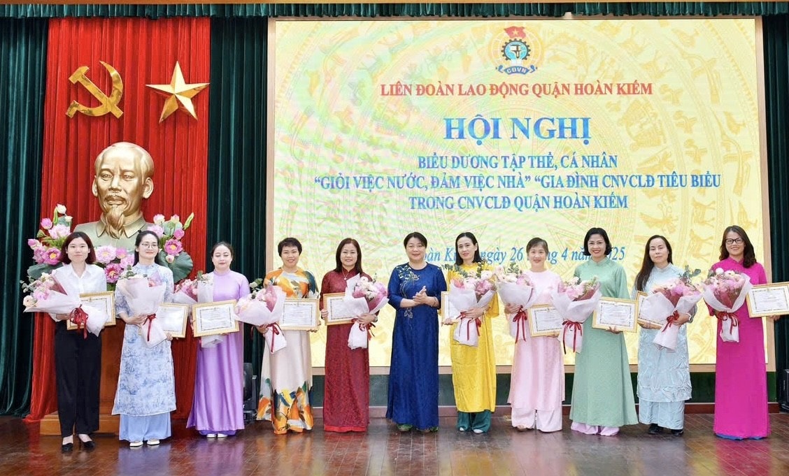 LĐLĐ quận Hoàn Kiếm biểu dương 84 tập thể, 152 cá nhân 