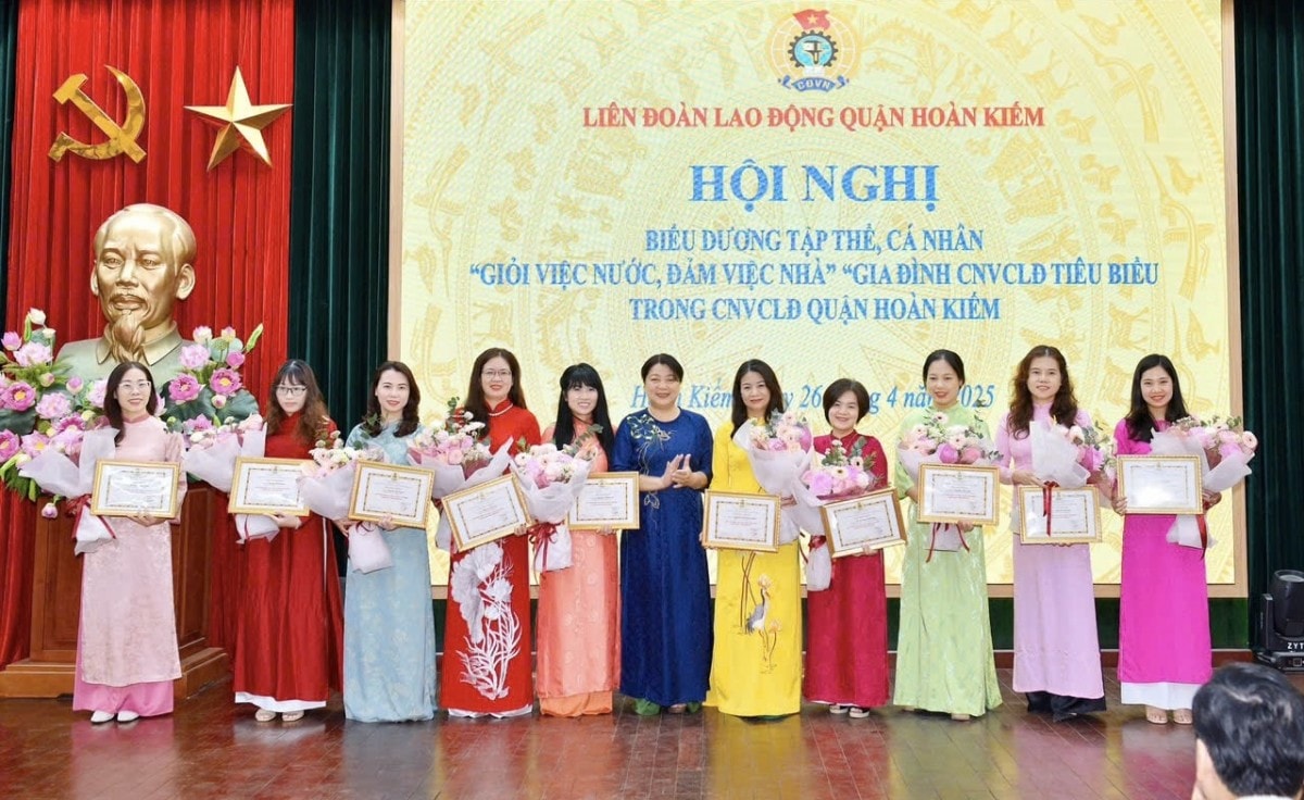 LĐLĐ quận Hoàn Kiếm biểu dương 84 tập thể, 152 cá nhân 