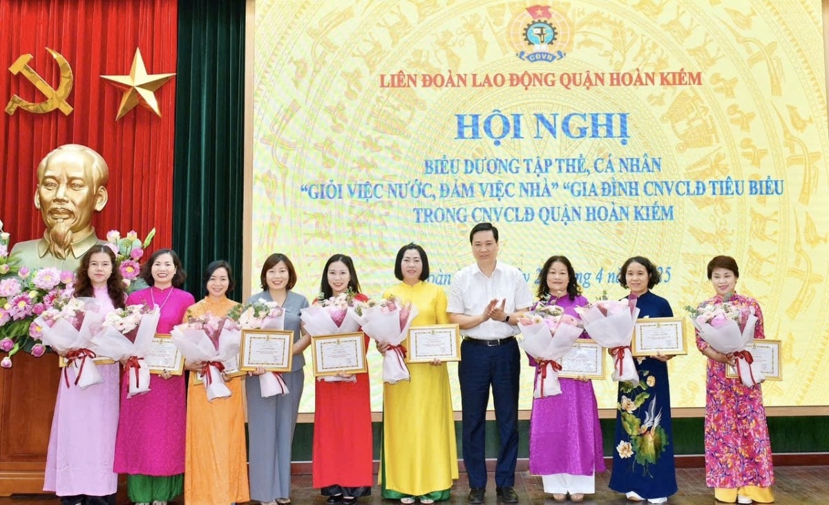 LĐLĐ quận Hoàn Kiếm biểu dương 84 tập thể, 152 cá nhân 