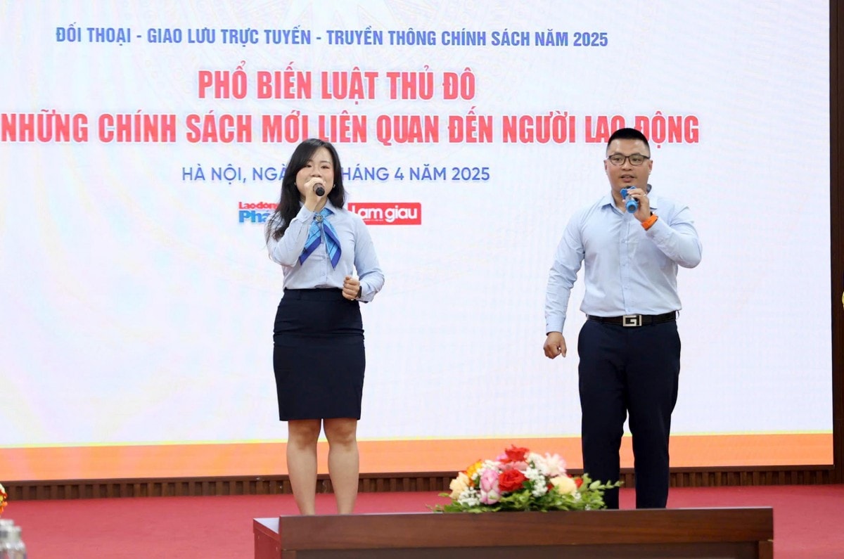 TRỰC TUYẾN HÌNH ẢNH: Đối thoại, giao lưu về những chính sách mới liên quan đến người lao động