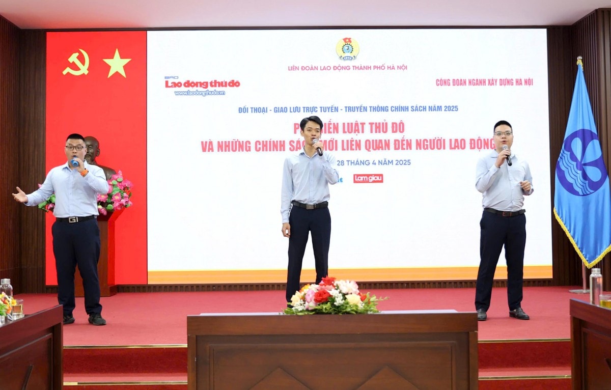 TRỰC TUYẾN HÌNH ẢNH: Đối thoại, giao lưu về những chính sách mới liên quan đến người lao động