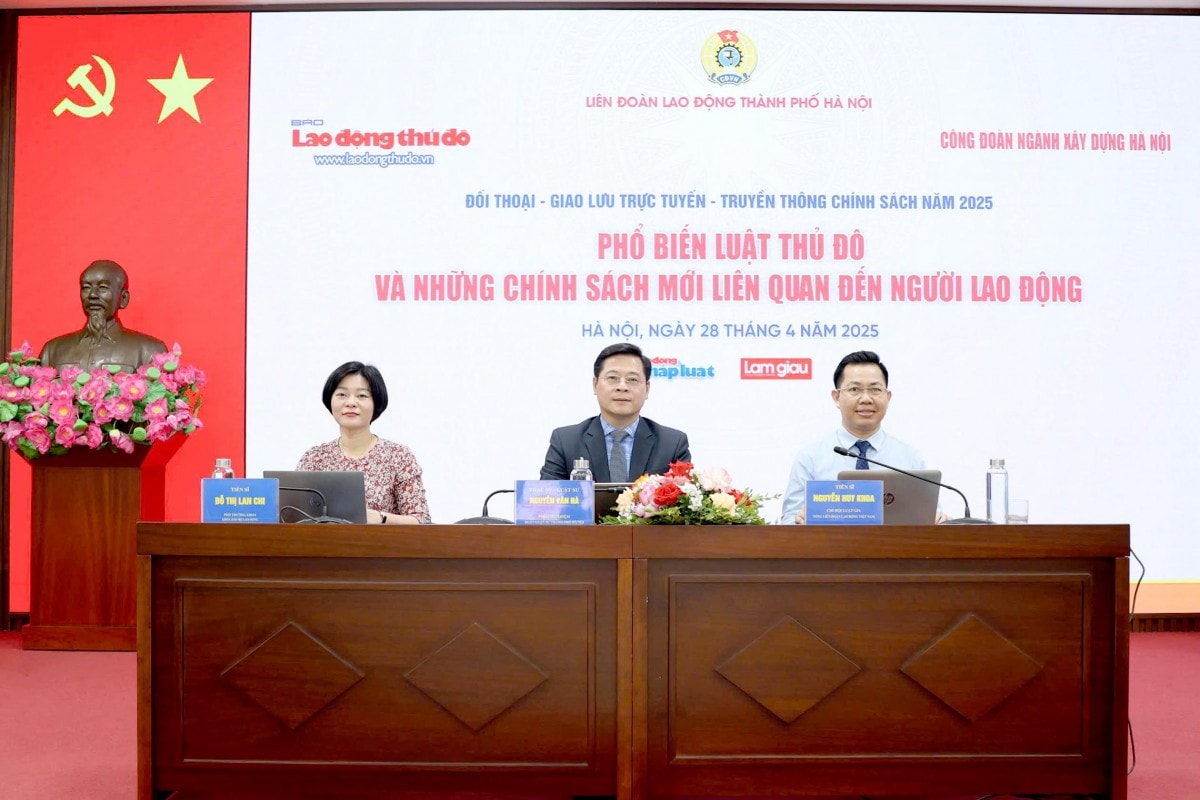 TRỰC TUYẾN HÌNH ẢNH: Đối thoại, giao lưu về những chính sách mới liên quan đến người lao động