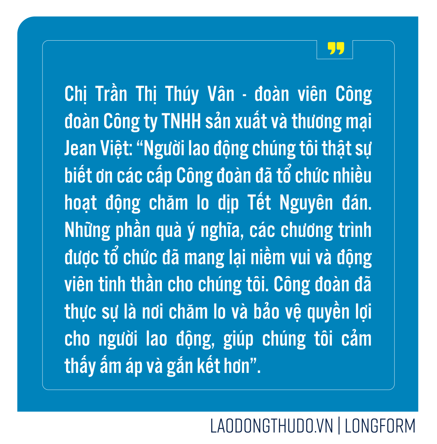 Khẳng định vai trò, vị thế của tổ chức Công đoàn