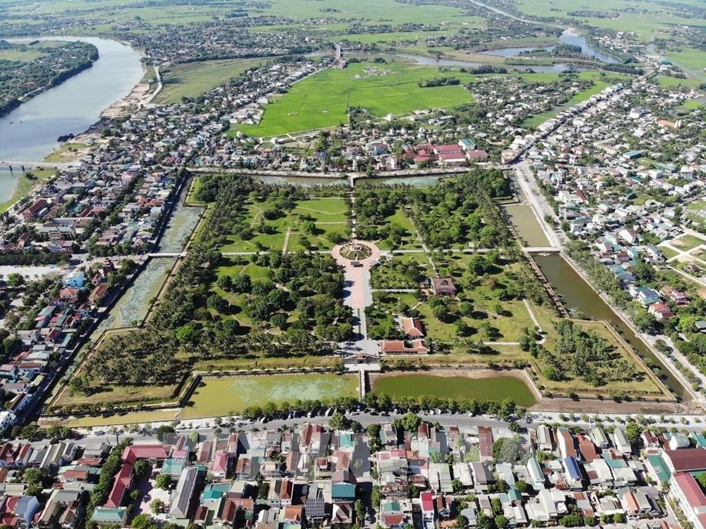 Phạm vi nghiên cứu lập quy hoạch Di tích quốc gia đặc biệt Thành cổ Quảng Trị trên khu vực có diện tích khoảng 454,15 ha (Nguồn mí