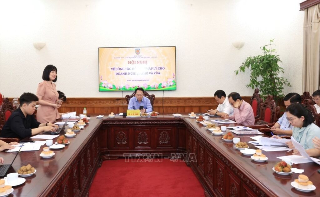Cục Phổ biến, Giáo dục pháp luật và Trợ giúp pháp lý (Bộ Tư pháp) tổ chứ Hội nghị Hội nghị công tác hỗ trợ pháp lý cho doanh nghiệp nhỏ và vừa. 