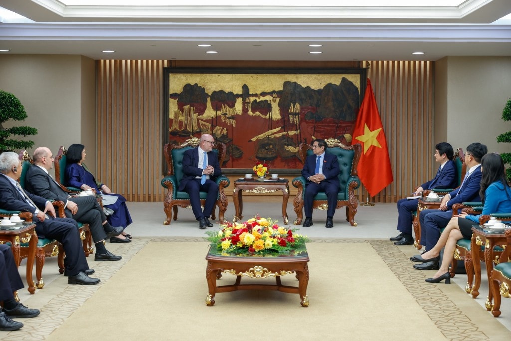Ông Tomas Heidar đánh giá cao sự ủng hộ tích cực của Việt Nam đối với công việc của ITLOS và trình độ của đội ngũ cán bộ pháp lý Việt Nam - Ảnh: VGP/Nhật Bắc