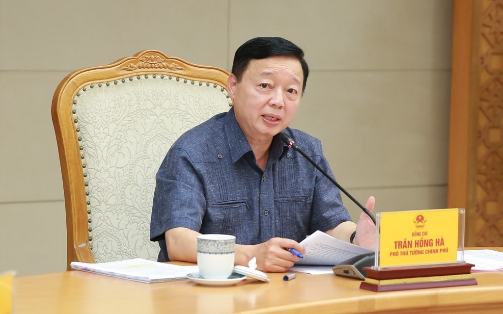 Phó Thủ tướng Trần Hồng Hà yêu cầu TP. Hà Nội, tỉnh Bắc Ninh chịu trách nhiệm về số liệu, thực hiện theo đúng hướng tuyến kết nối sân bay Gia Bình với Hà Nội đã quy hoạch - Ảnh: VGP/Tuấn Dũng