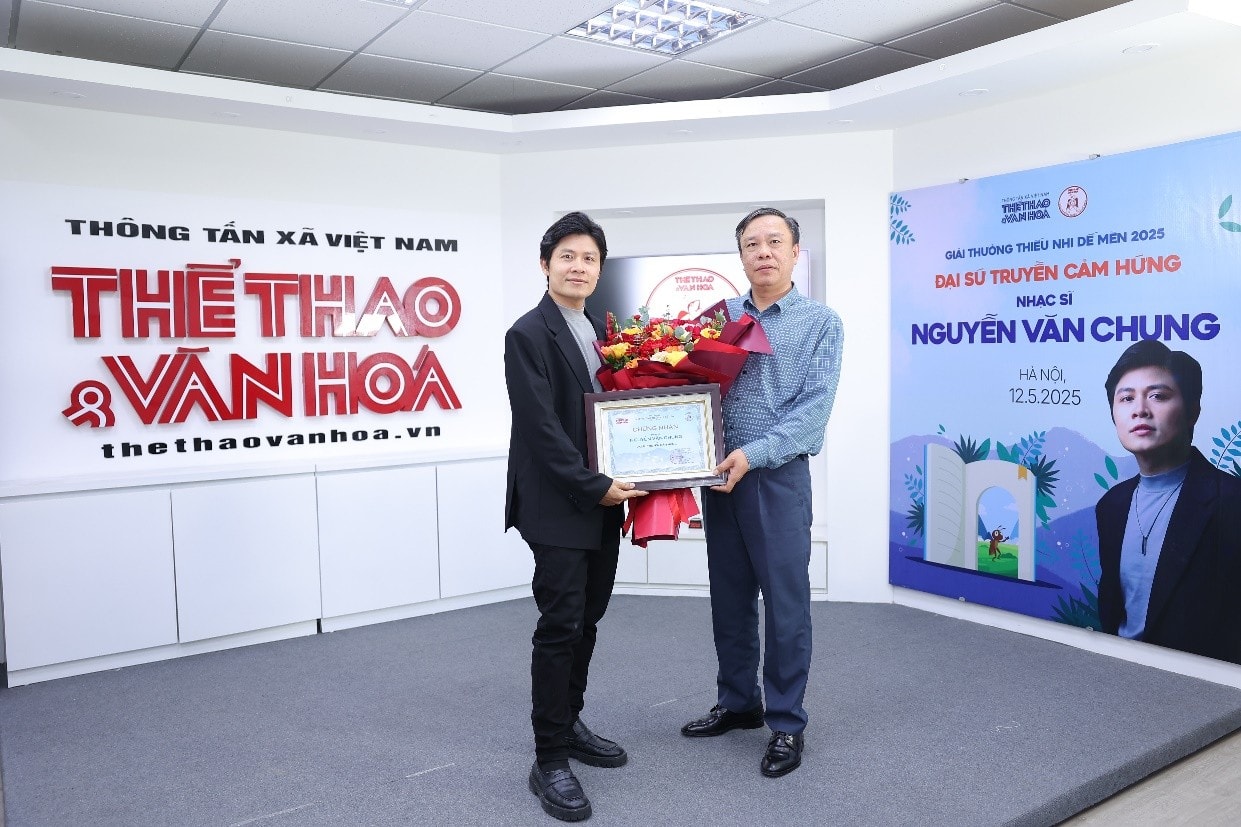 Nhạc sĩ Nguyễn Văn Chung là Đại sứ Truyền cảm hứng Giải thưởng Thiếu nhi Dế Mèn 2025