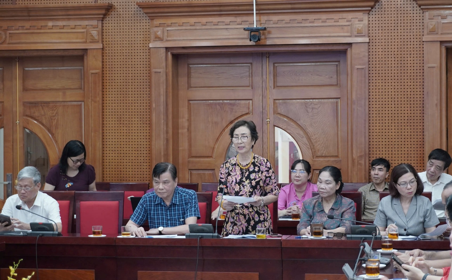 PGS.TS Bùi Thị An, Chủ tịch Hội Nữ trí thức Hà Nội. .Ảnh: CT