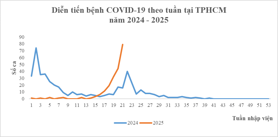 Số liệu cập nhật tình hình COVID-19 tại TP Hồ Chí Minh đến tuần thứ 21 năm 2025 Số liệu cập nhật tình hình COVID-19 tại TP Hồ Chí Minh đến tuần thứ 21 năm 2025