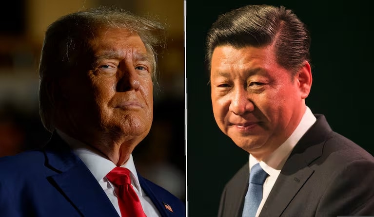Tổng thống Mỹ Donald Trump và Chủ tịch Trung Quốc Tập Cận Bình vừa có cuộc điện đàm. Ảnh: OPB.