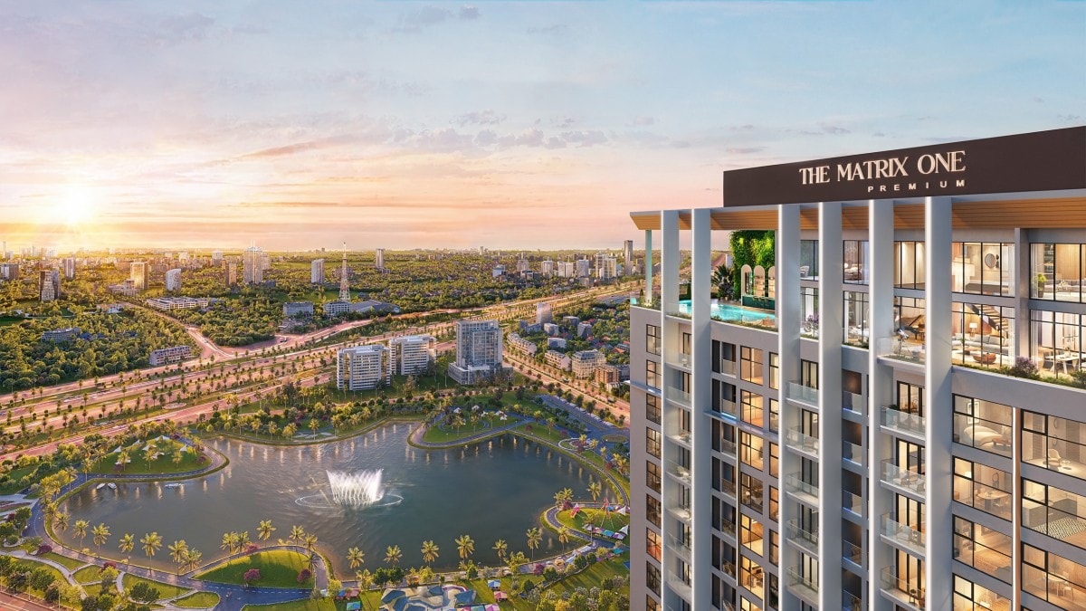 Tầm view thoáng đạt từ các căn hộ Sky Apartment tại The Matrix One Premium