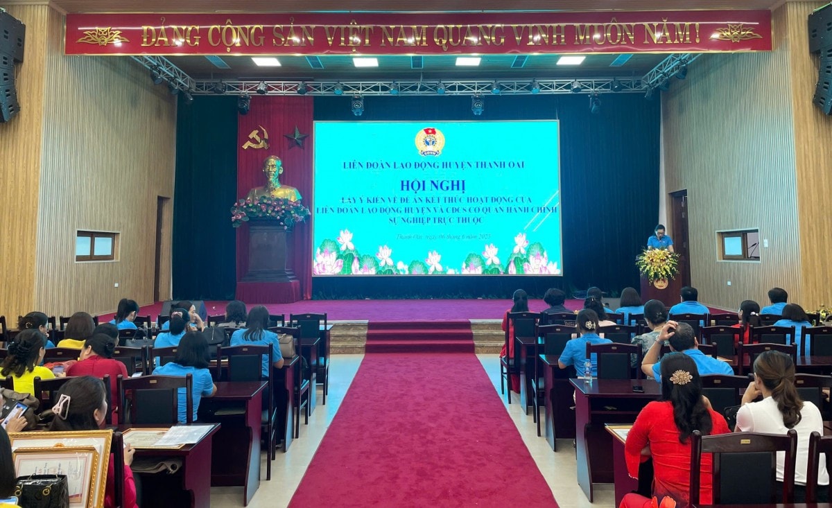 LĐLĐ huyện Thanh Oai: Làm tốt nhiệm vụ chăm lo cho đoàn viên, người lao động