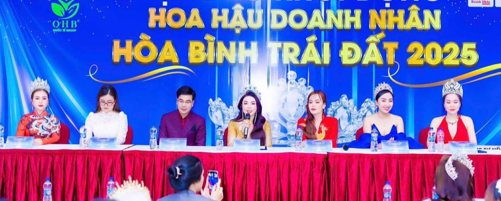 Ban Tổ chức thông tin về Hoa hậu doanh nhân hòa bình trái đất 2025