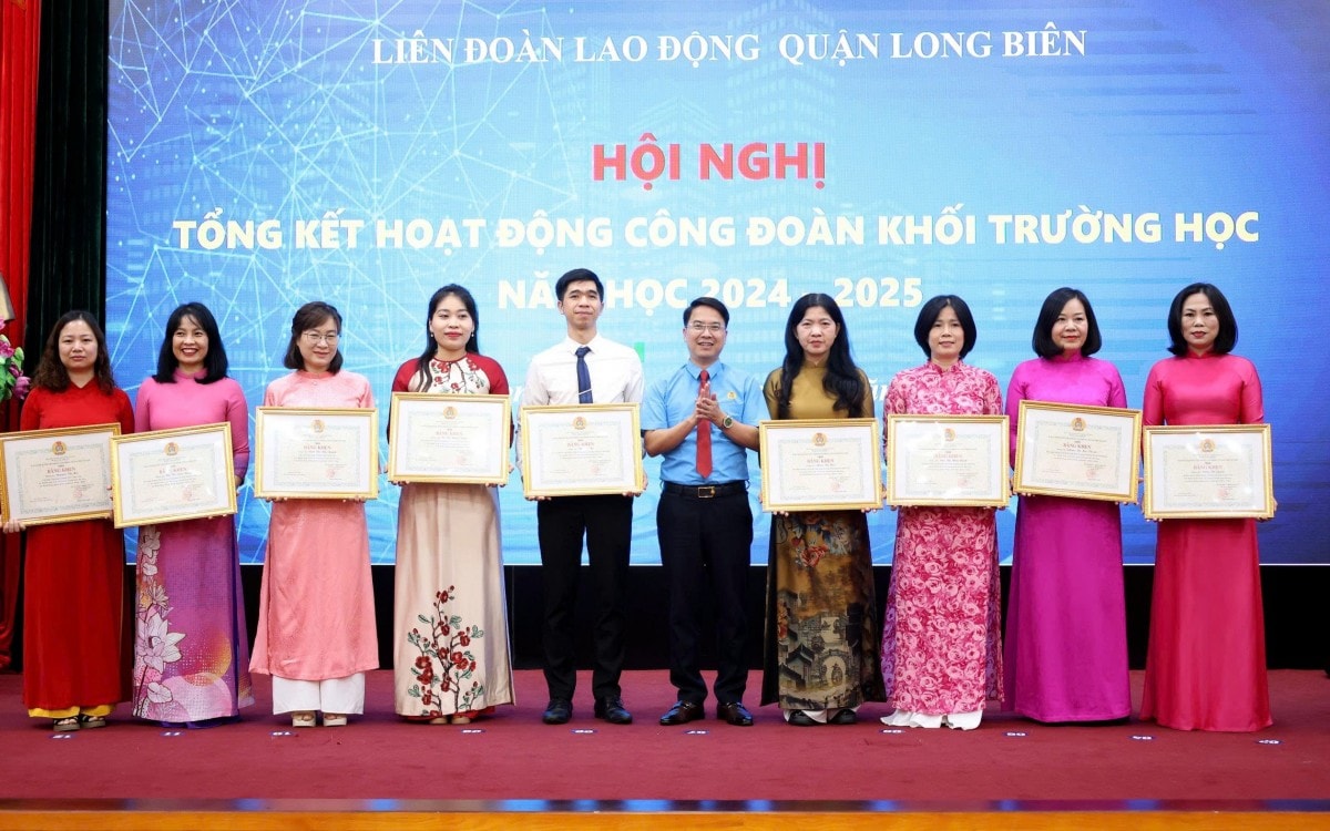 Hoạt động công đoàn khối Giáo dục quận Long Biên: Sáng tạo, hiệu quả, thiết thực với đoàn viên