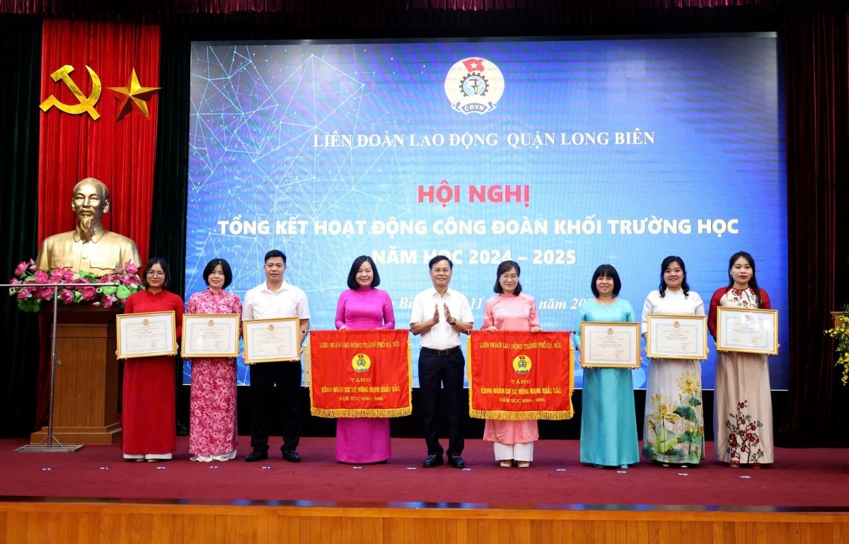 Hoạt động công đoàn khối Giáo dục quận Long Biên: Sáng tạo, hiệu quả, thiết thực với đoàn viên