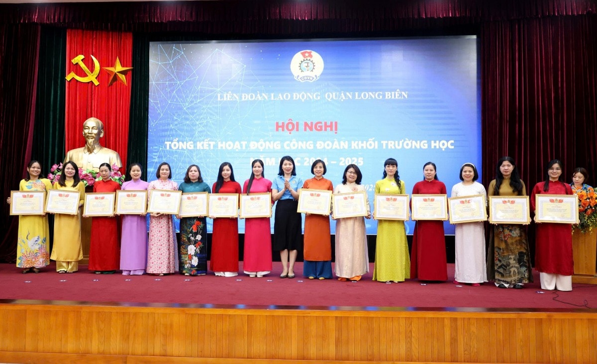 Hoạt động công đoàn khối Giáo dục quận Long Biên: Sáng tạo, hiệu quả, thiết thực với đoàn viên