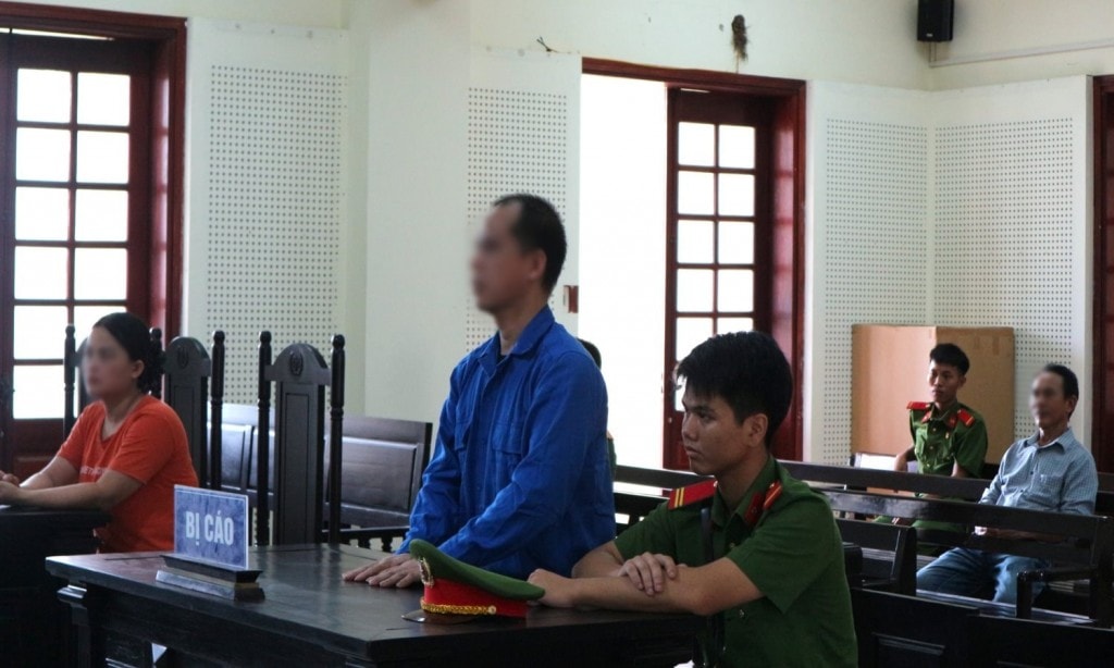 Bị cáo Vũ Văn Hảo tại tòa.