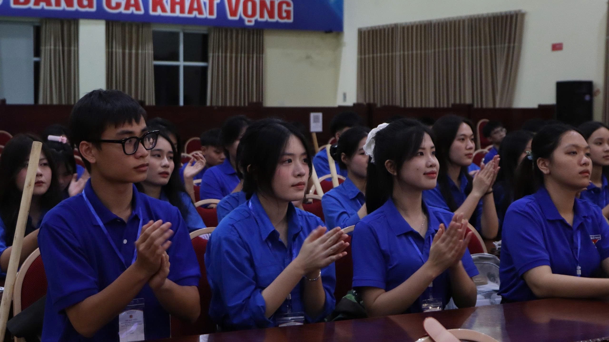 Các bạn trại sinh tiêu biểu tham dự trại huấn luyện kỹ năng, nghiệp vụ cán bộ đoàn khối trường lần thứ I, năm 2025.