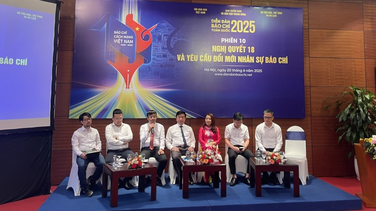 Diễn đàn Báo chí 2025: Nghị quyết 18 và yêu cầu đổi mới nhân sự báo chí trong thời đại số