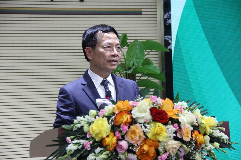 Bộ trưởng Bộ Khoa học và Công nghệ Nguyễn Mạnh Hùng chia sẻ tại sự kiện Bộ trưởng Bộ Khoa học và Công nghệ Nguyễn Mạnh Hùng chia sẻ tại sự kiện