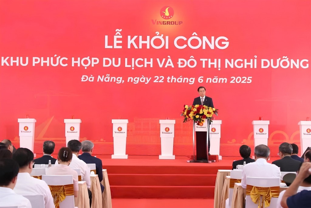 Phó Chủ tịch kiêm Tổng giám đốc Tập đoàn Vingroup Nguyễn Việt Quang – phát biểu tại sự kiện.