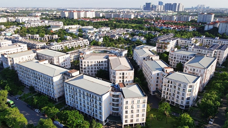 Một góc khu nhà ở xã hội Đặng Xá (Hà Nội).