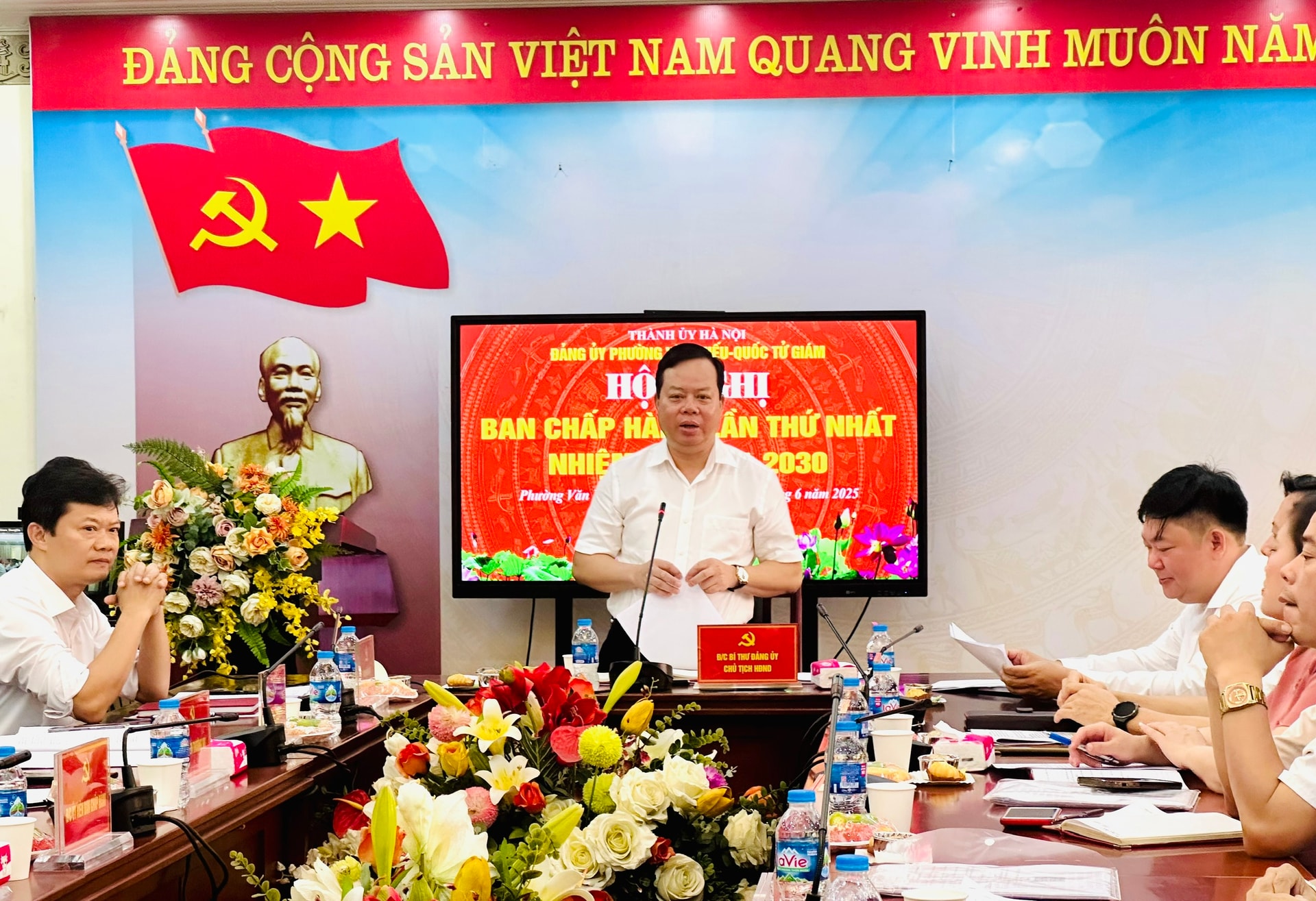 Phường Văn Miếu - Quốc Tử Giám (mới) vận hành thử nghiệm Hội nghị Ban Chấp hành lần thứ I