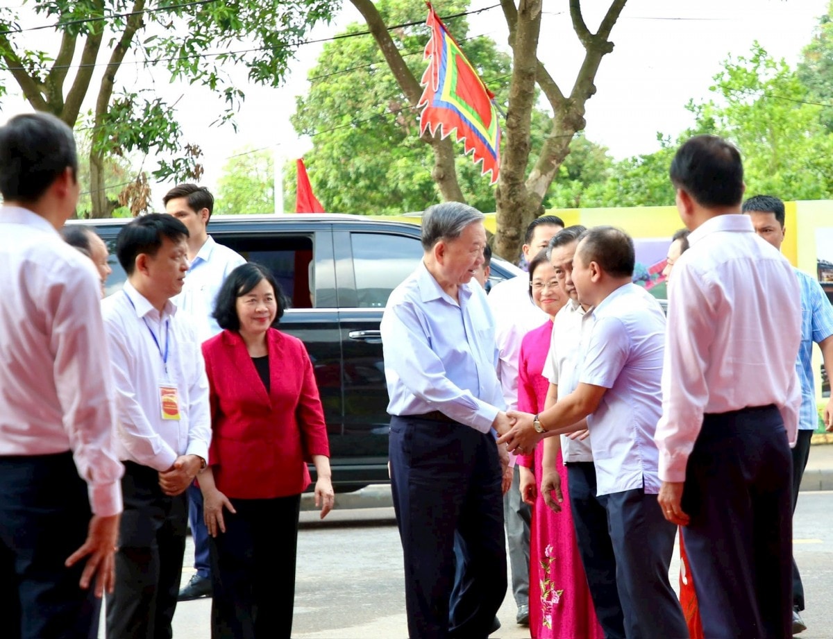 Tổng Bí thư Tô Lâm cùng lãnh đạo trung ương, thành phố dự Lễ khởi công xây dựng đền thờ Đức vua Ngô Quyền.