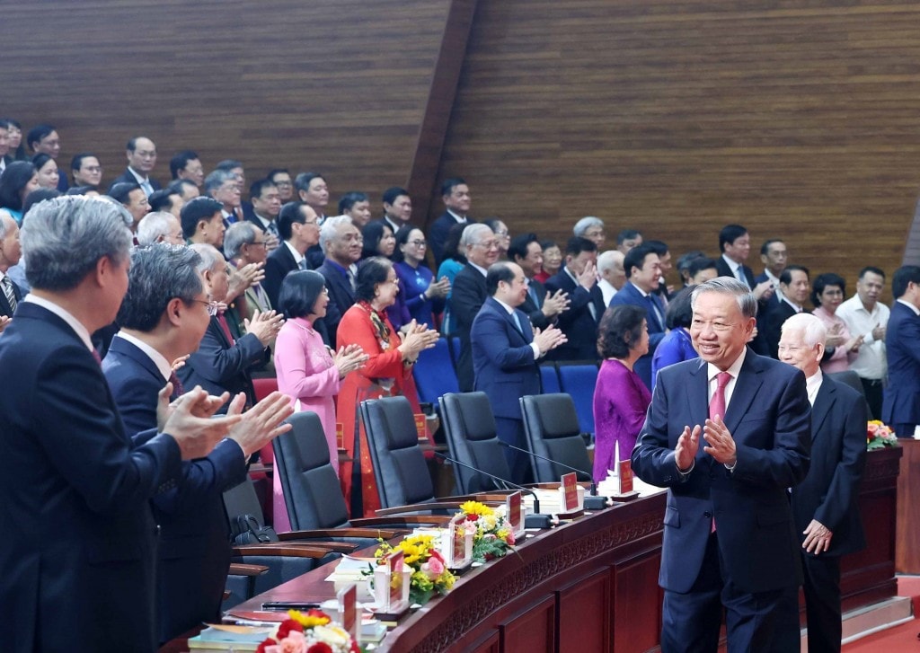Lãnh đạo Đảng, Nhà nước dự Lễ công bố các nghị quyết, quyết định sáp nhập đơn vị hành chính