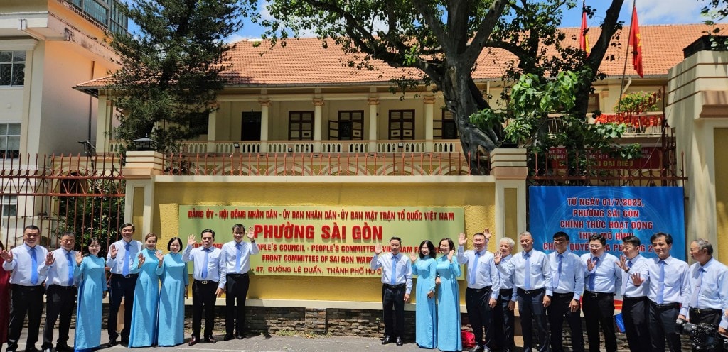 trụ sở Đảng ủy - HĐND - UBND phường Sài Gòn