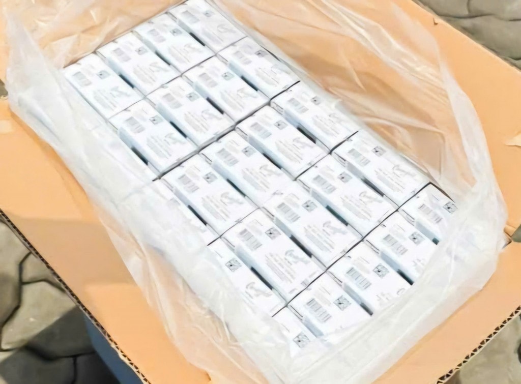 Một phần số hàng bị thu giữ . Ảnh: CHQ