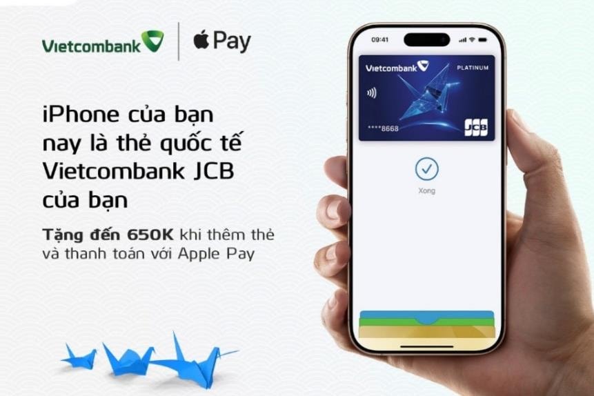 Vietcombank giới thiệu Apple Pay đến chủ thẻ quốc tế Vietcombank JCB