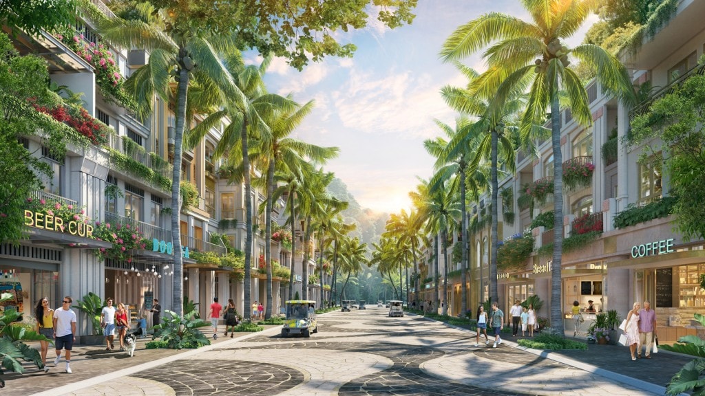 Thiết kế nhà phố chuẩn thượng lưu, kết hợp hài hòa giữa an cư và kinh doanh (Ảnh: Sun Property)