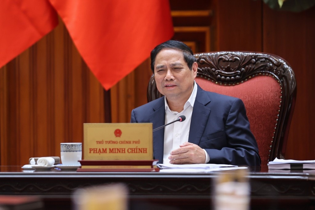Thủ tướng chủ trì cuộc họp của Ban Thường vụ Đảng ủy Chính phủ về một số nội dung quan trọng, trong đó có các phương án sửa đổi, bổ sung 3 luật quan trọng để chuẩn bị báo cáo cấp có thẩm quyền - Ảnh: VGP/Nhật Bắc