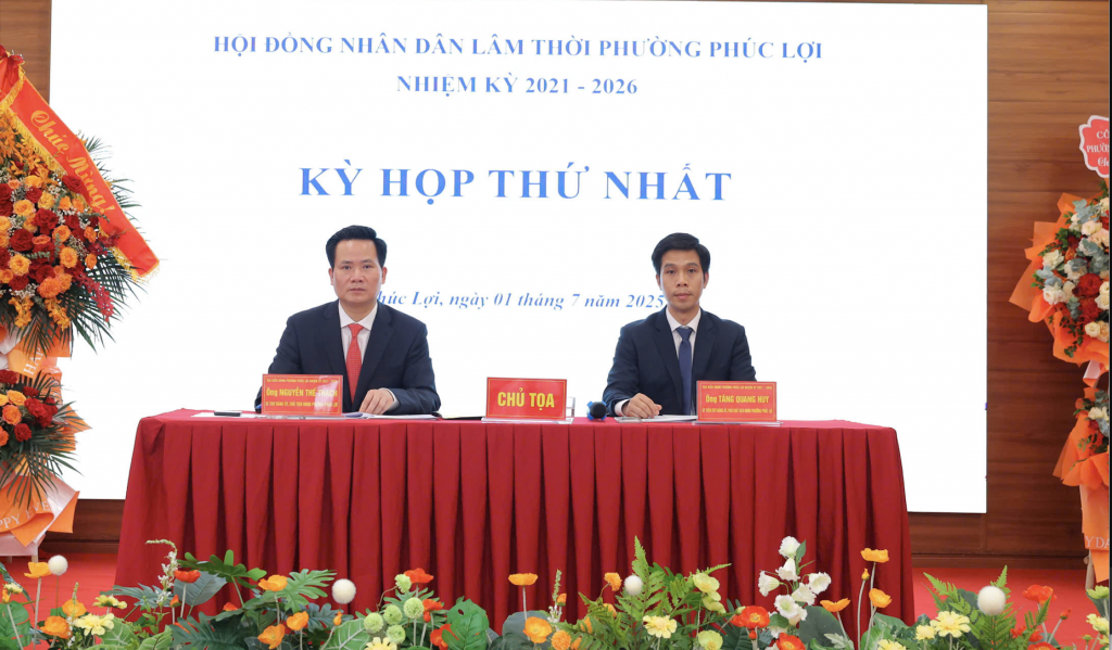 Kỳ họp thứ nhất của HĐND phường Phúc Lợi Kỳ họp thứ nhất của HĐND phường Phúc Lợi