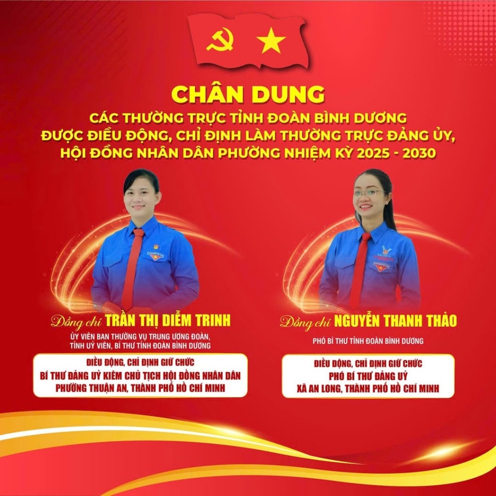 chị Trần Thị Diễm Trinh và chị Nguyễn Thanh Thảo vừa được điều động giữ các chức vụ chủ chốt tại cấp cơ sở TP Hồ Chí Minh
