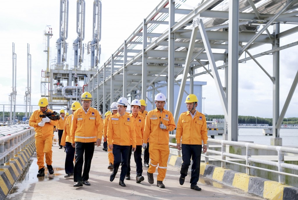 Lãnh đạo PV GAS tiếp đoàn công tác cuả các cấp có thẩm quyền thăm và làm việc tại Kho cảng Thị Vải