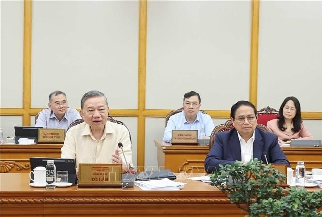 Tổng Bí thư Tô Lâm phát biểu. Ảnh: Thống Nhất-TTXVN