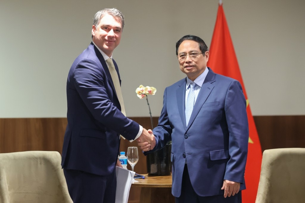 Thủ tướng Phạm Minh Chính làm việc với ông Daniel Lopes, Phó Chủ tịch Công ty FS - Ảnh: VGP/Nhật Bắc