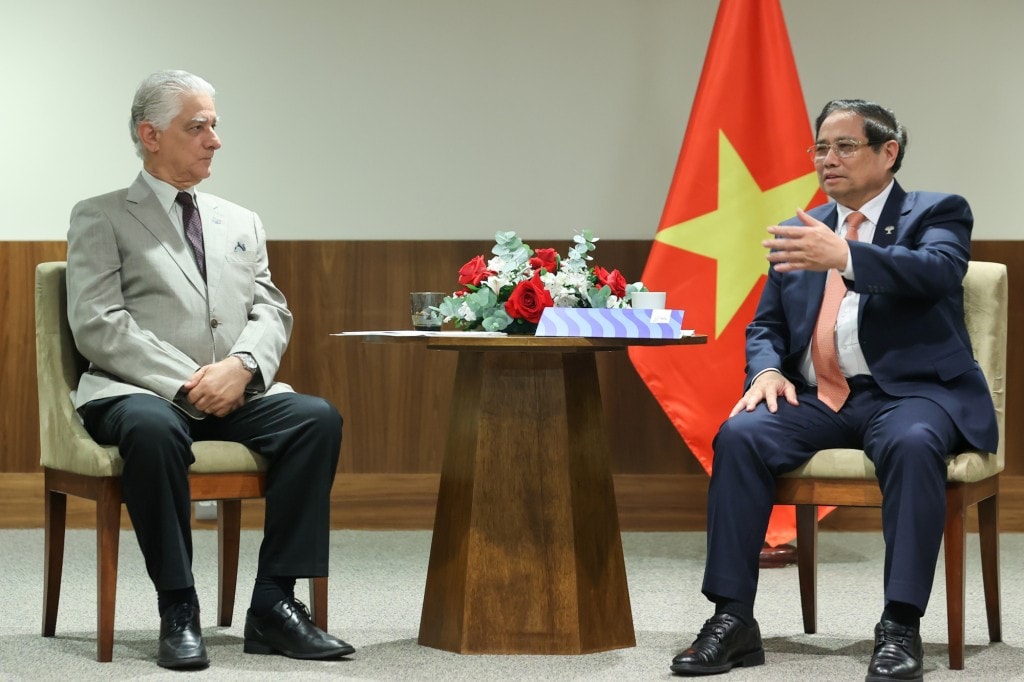 Thủ tướng mong FIRJAN sẽ tiếp tục phát huy vai trò kết nối, giới thiệu các doanh nghiệp công nghiệp và công nghệ của Brazil tới hợp tác trong các lĩnh vực Việt Nam có nhu cầu - Ảnh: VGP/Nhật Bắc Thủ tướng mong FIRJAN sẽ tiếp tục phát huy vai trò kết nối, giới thiệu các doanh nghiệp công nghiệp và công nghệ của Brazil tới hợp tác trong các lĩnh vực Việt Nam có nhu cầu - Ảnh: VGP/Nhật Bắc