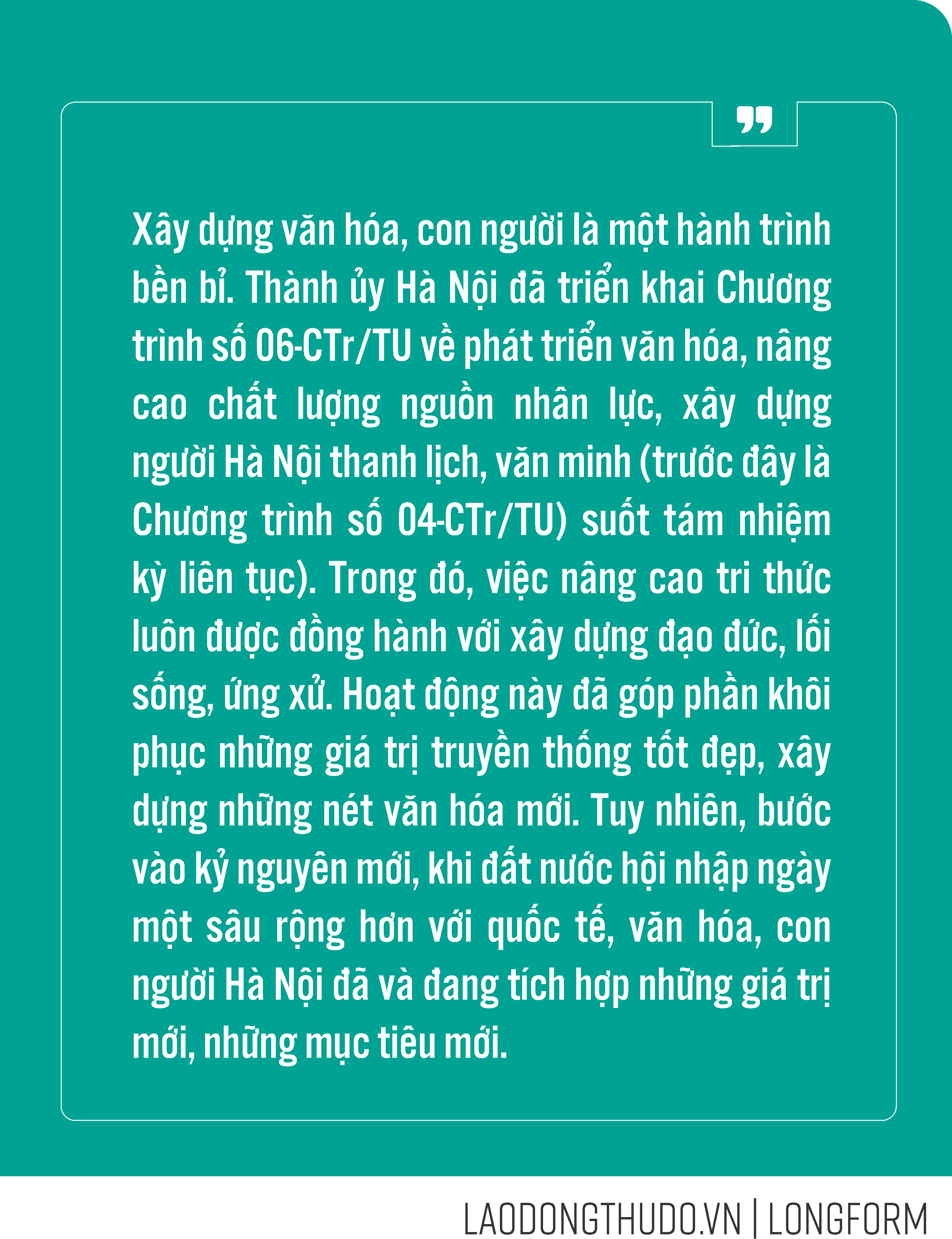 Kỳ 1: Bản lĩnh văn hóa trong dòng chảy hiện đại