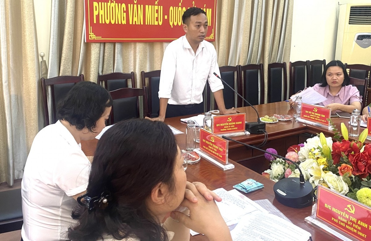 Phường Văn Miếu - Quốc Tử Giám kiện toàn tổ chức Đảng, chuẩn bị Đại hội nhiệm kỳ 2025–2030