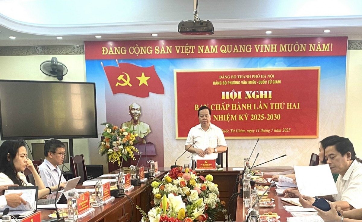 Phường Văn Miếu - Quốc Tử Giám kiện toàn tổ chức Đảng, chuẩn bị Đại hội nhiệm kỳ 2025–2030