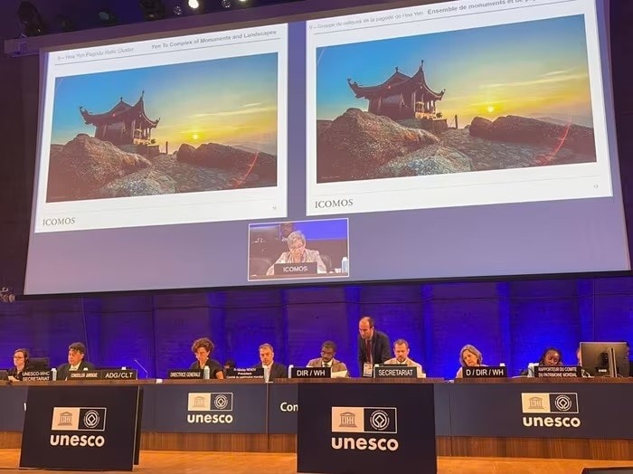Danh thắng Yên Tử được UNESCO công nhận là di sản Văn hóa Thế giới. Ảnh: Cục DSVH
