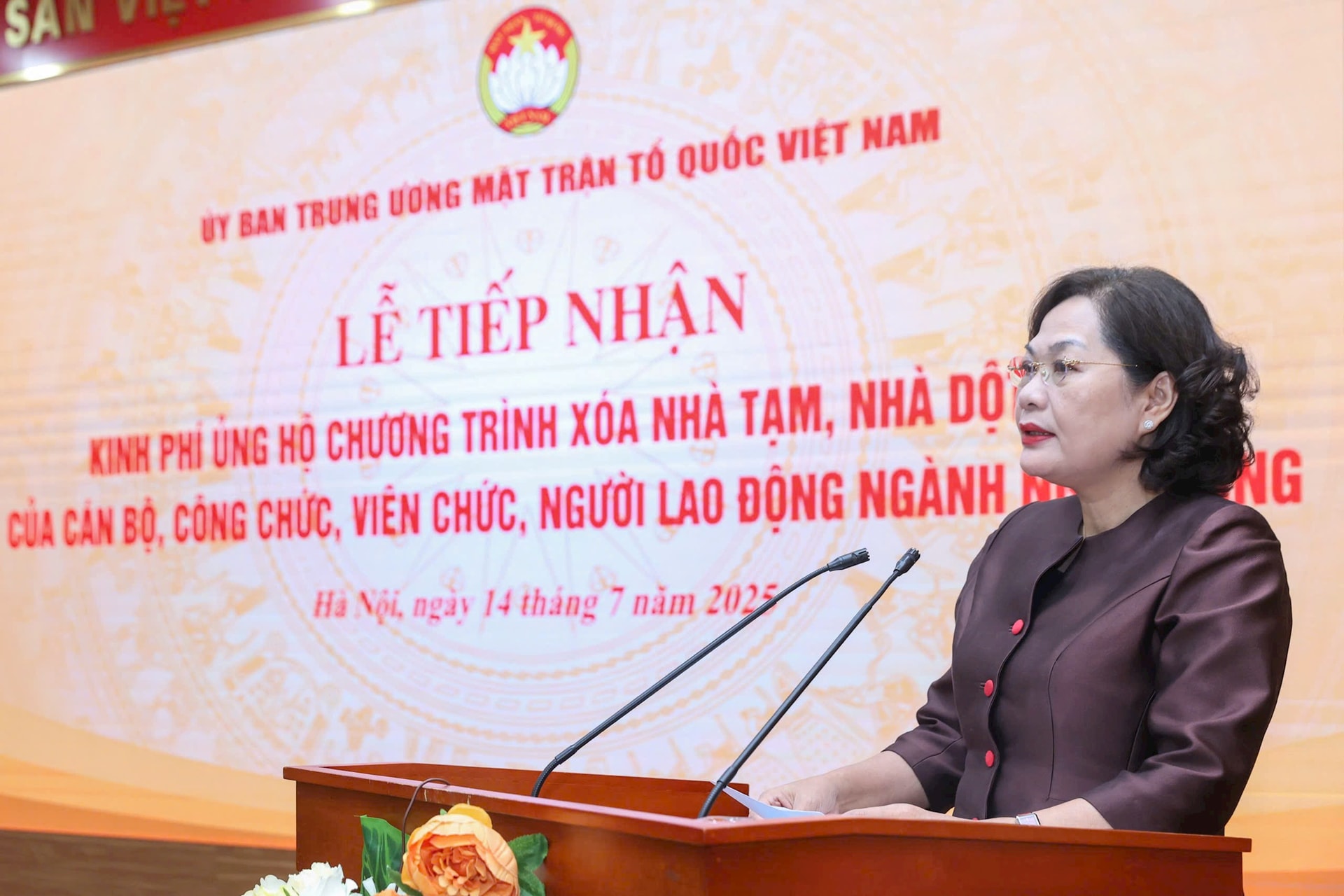 Thống đốc Ngân hàng Nhà nước VIệt Nam phát biểu tại chương trình. Ảnh: PV