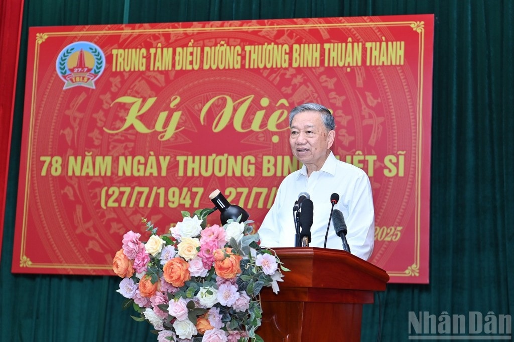 Tổng Bí thư Tô Lâm phát biểu tại buổi lễ